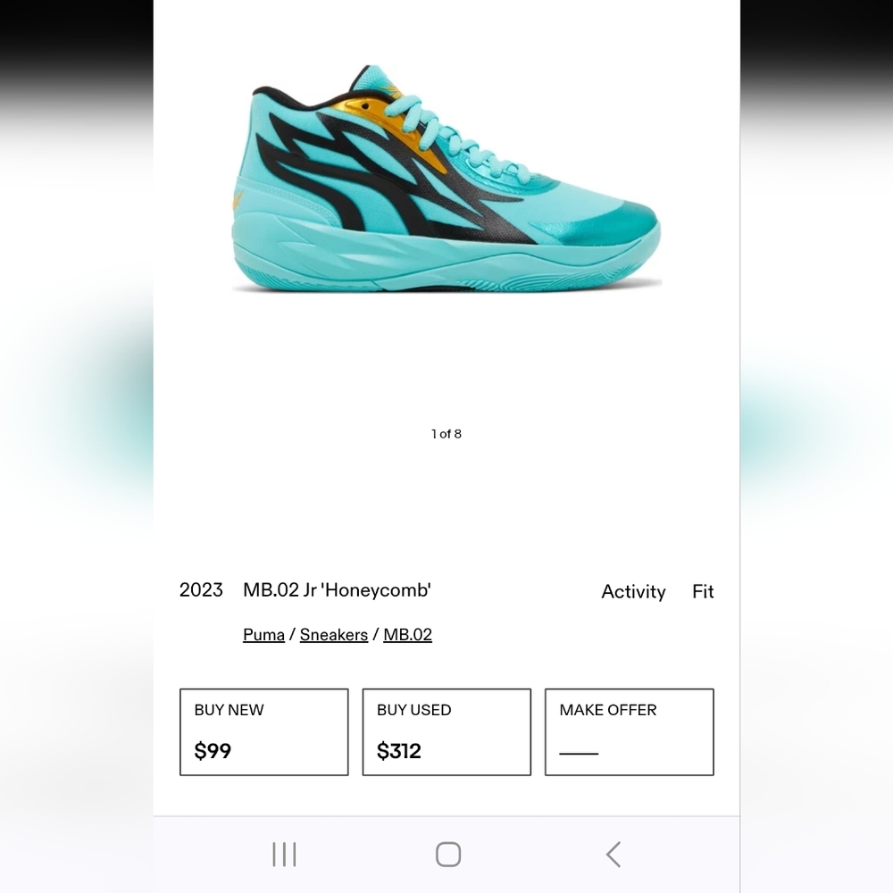 Puma Lamelo basketball sneakers